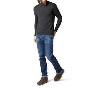 NWOT Smartwool Charcoal Gray Wool Blend Sparwood 1/4 Zip Sweater Men’s XXL